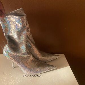 Balenciaga Knife Glitter Boots